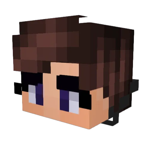 Ghost_Zero Minecraft avatar head, 3D render