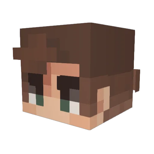 Ghost__445 Minecraft avatar head, 3D render