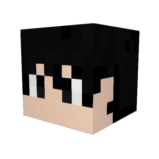Ghost_dude Minecraft avatar head, 3D render