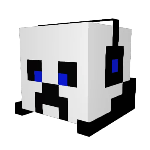 Ghost_ek Minecraft avatar head, 3D render
