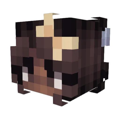 Ghost_game12 Minecraft avatar head, 3D render