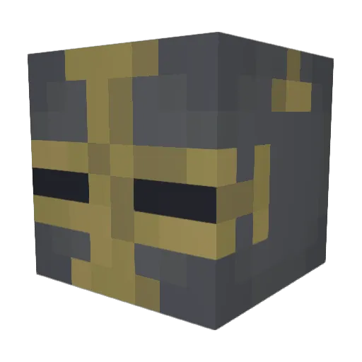 Ghostaf Minecraft avatar head, 3D render