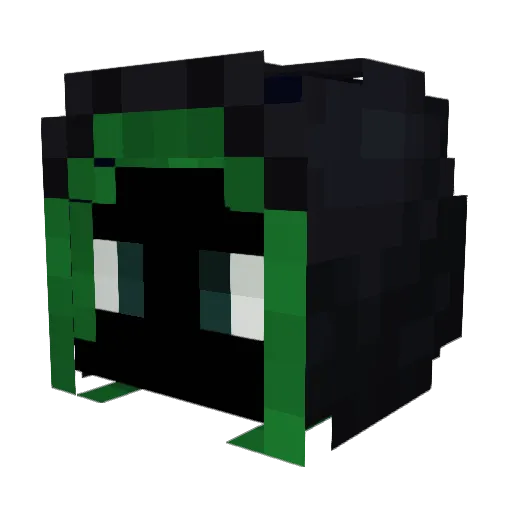 Ghostay_ Minecraft avatar head, 3D render