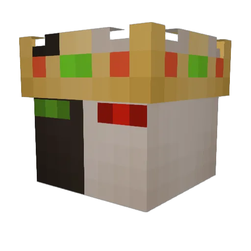Ghostboo369 Minecraft avatar head, 3D render