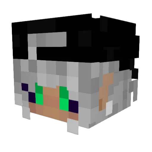 Ghostbox23 Minecraft avatar head, 3D render