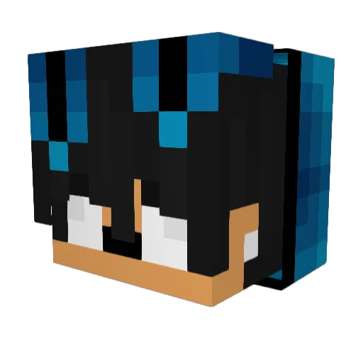 Ghostcookie_18 Minecraft avatar head, 3D render