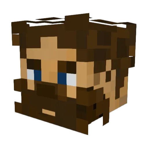 GhostdeeToast Minecraft avatar head, 3D render