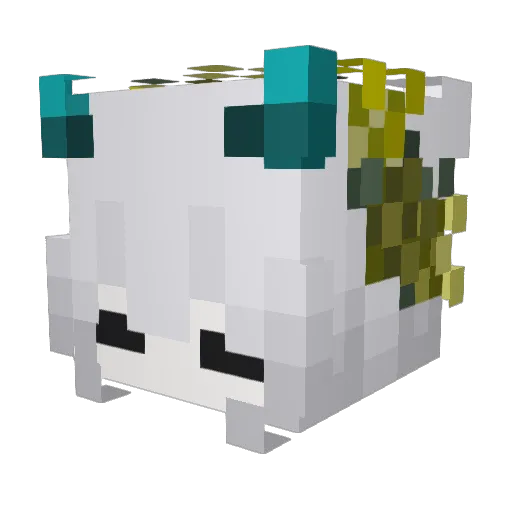 GhostedGrim Minecraft avatar head, 3D render