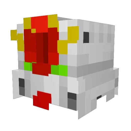 Ghostemp Minecraft avatar head, 3D render