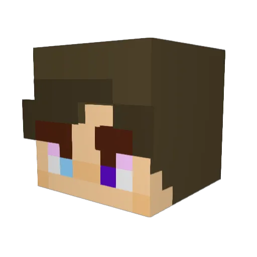 GhostenSpace Minecraft avatar head, 3D render