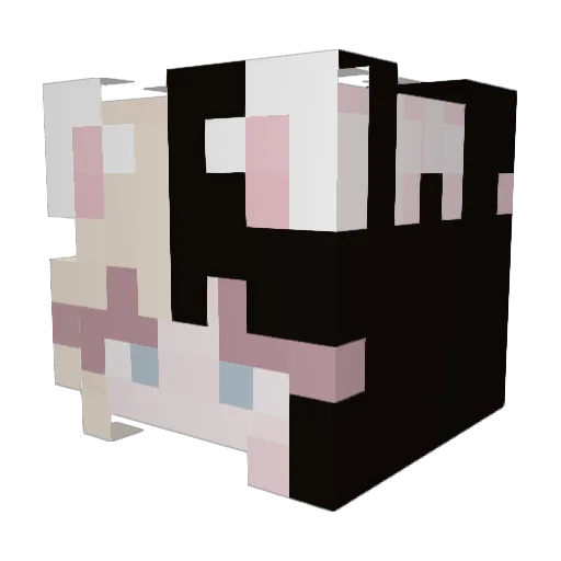 Ghostetoast Minecraft avatar head, 3D render