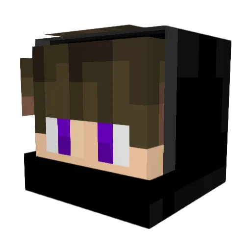 Ghostex_L Minecraft avatar head, 3D render