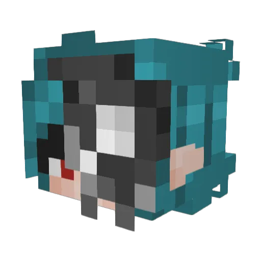 Ghostexe010 Minecraft avatar head, 3D render