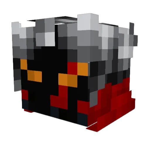 Ghostfire6 Minecraft avatar head, 3D render