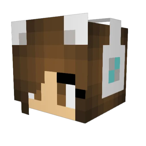 Ghostgirl4639 Minecraft avatar head, 3D render