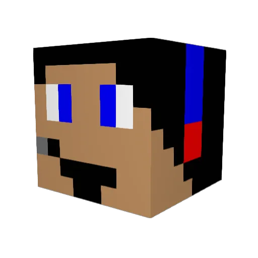 Ghosthunter4092 Minecraft avatar head, 3D render