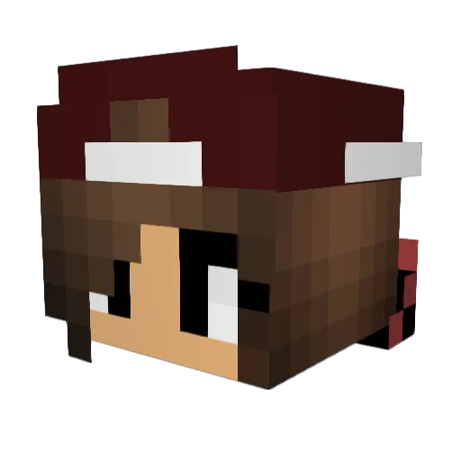 Ghostie0999 Minecraft avatar head, 3D render