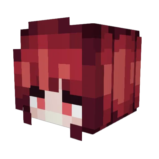 Ghostie3531 Minecraft avatar head, 3D render
