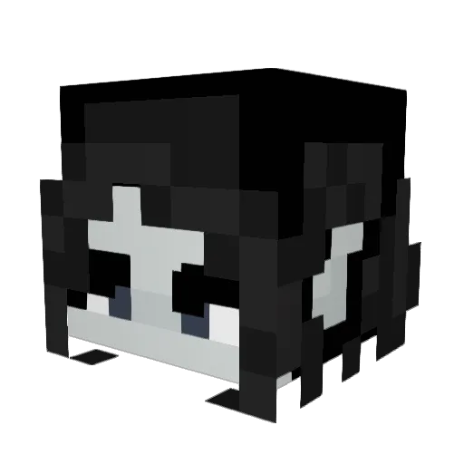 Ghostie_404 Minecraft avatar head, 3D render