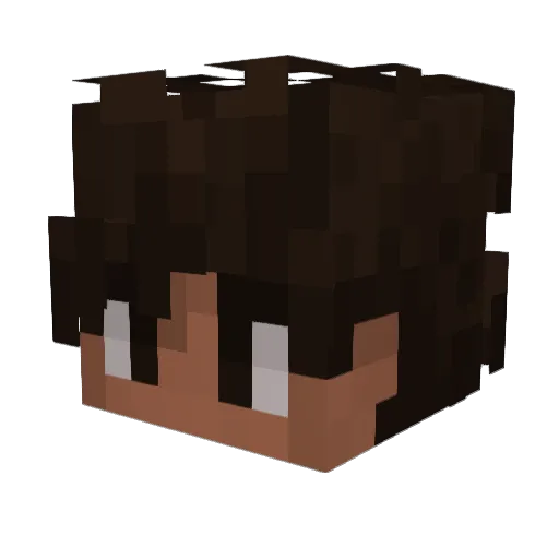 Ghostifye Minecraft avatar head, 3D render
