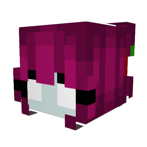 Ghostiii_plays Minecraft avatar head, 3D render