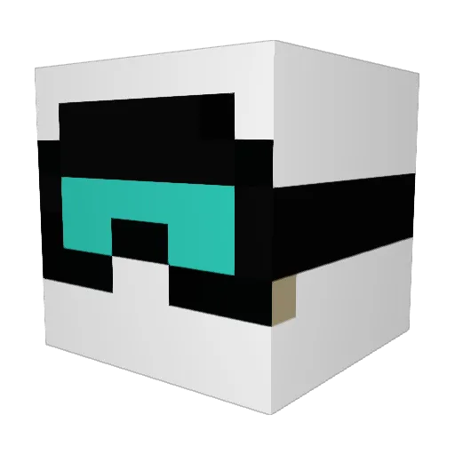 Ghostik1996 Minecraft avatar head, 3D render
