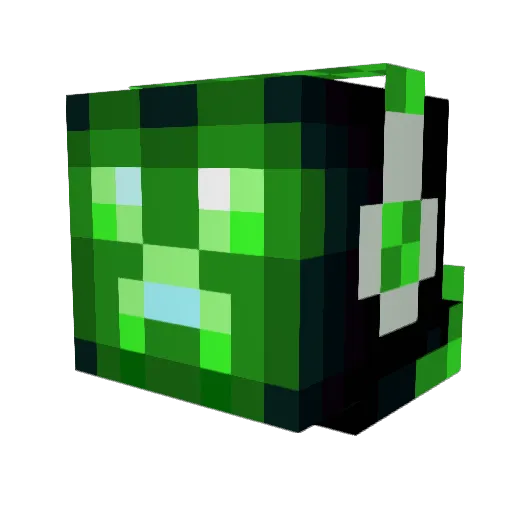Ghostischwosti Minecraft avatar head, 3D render