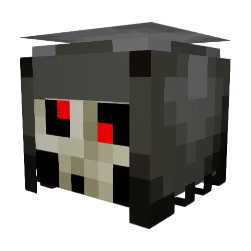 Ghostkillerzzz Minecraft avatar head, 3D render