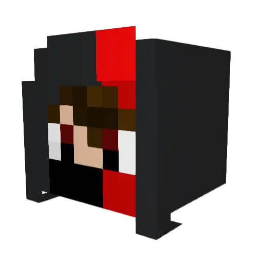 Ghostking165 Minecraft avatar head, 3D render