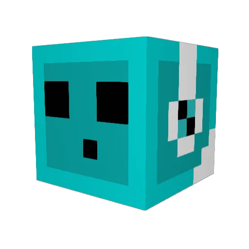 Ghostlierbrush1 Minecraft avatar head, 3D render