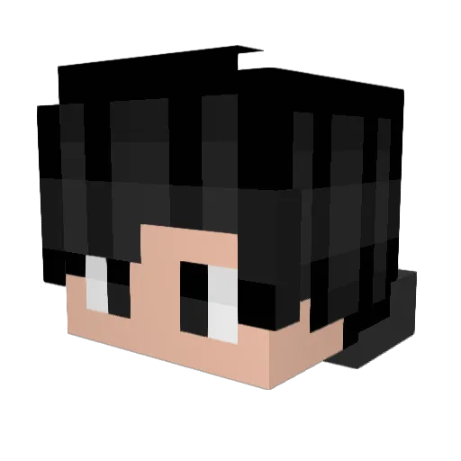 GhostlyAds Minecraft avatar head, 3D render