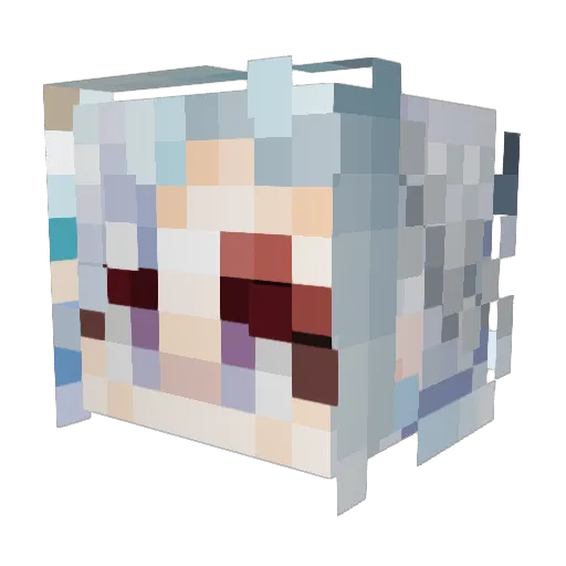 GhostlyAutumn Minecraft avatar head, 3D render