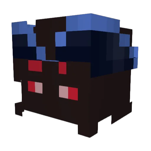 Minecraft-Avatar von GhostlyClaw: Kopf als 3D-Render