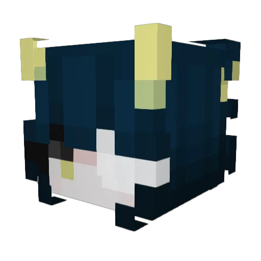 GhostlyCrown Minecraft avatar head, 3D render