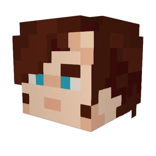 Minecraft-Avatar von GhostlyGamer32: Kopf als 3D-Render