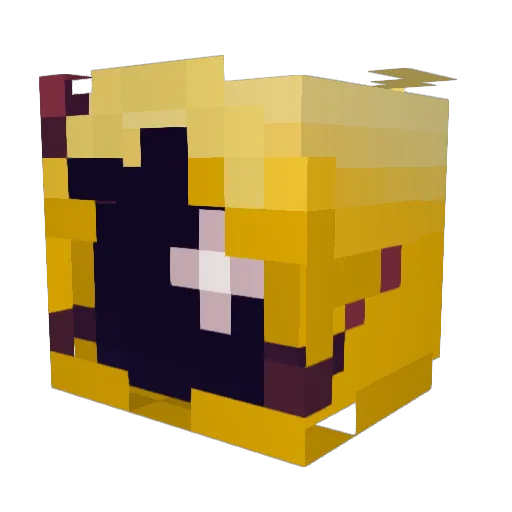 GhostlyKingInYel Minecraft avatar head, 3D render