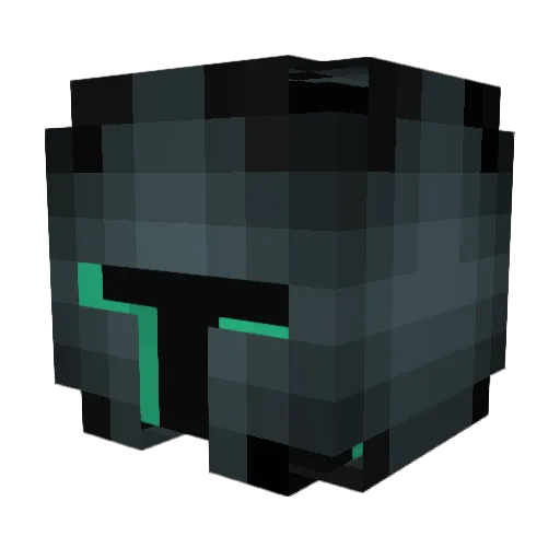GhostlyLeaves Minecraft avatar head, 3D render