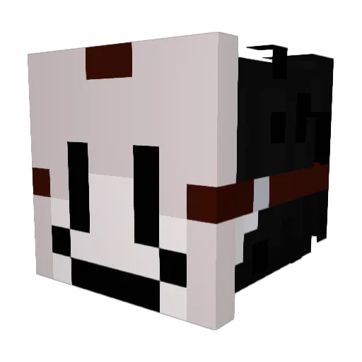 GhostlyMama Minecraft avatar head, 3D render