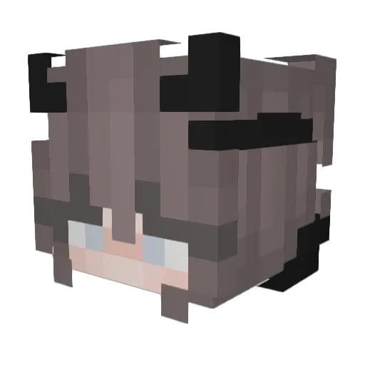 GhostlyRavyn Minecraft avatar head, 3D render