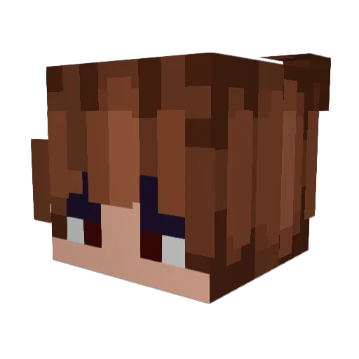 GhostlyShrooms Minecraft avatar head, 3D render