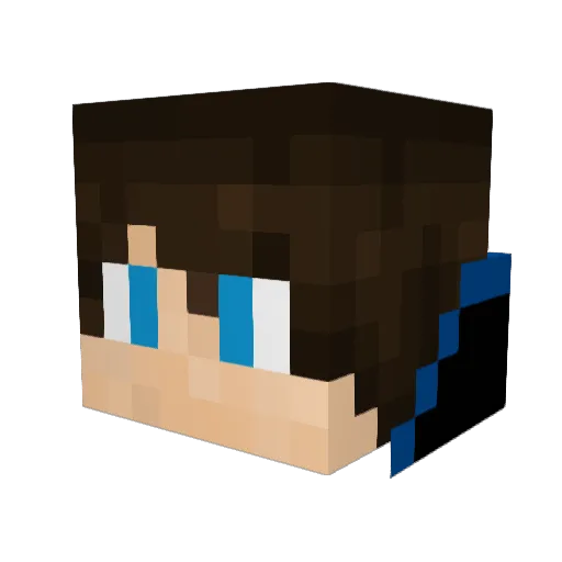 GhostlyToast897 Minecraft avatar head, 3D render