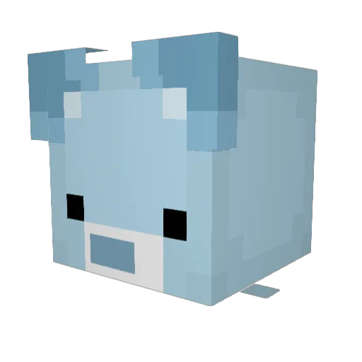 GhostlyTom Minecraft avatar head, 3D render