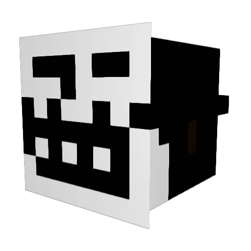 GhostlyWolf7 Minecraft avatar head, 3D render