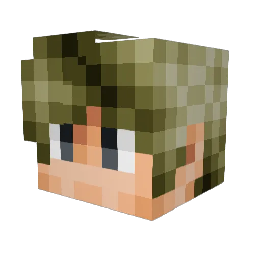 GhostlyXshadow2 Minecraft avatar head, 3D render
