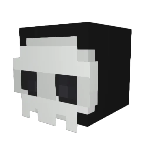 GhostlyZero Minecraft avatar head, 3D render