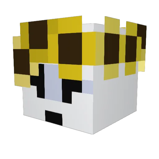 Ghostly_Bones Minecraft avatar head, 3D render