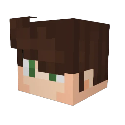 Ghostly_Things Minecraft avatar head, 3D render