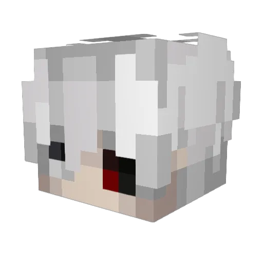 Ghostman52 Minecraft avatar head, 3D render