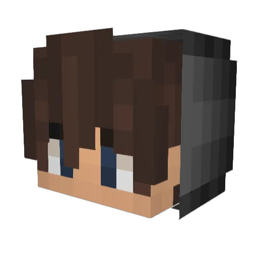 Ghostmodz_ Minecraft avatar head, 3D render