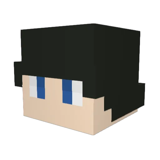 Ghostoats2 Minecraft avatar head, 3D render